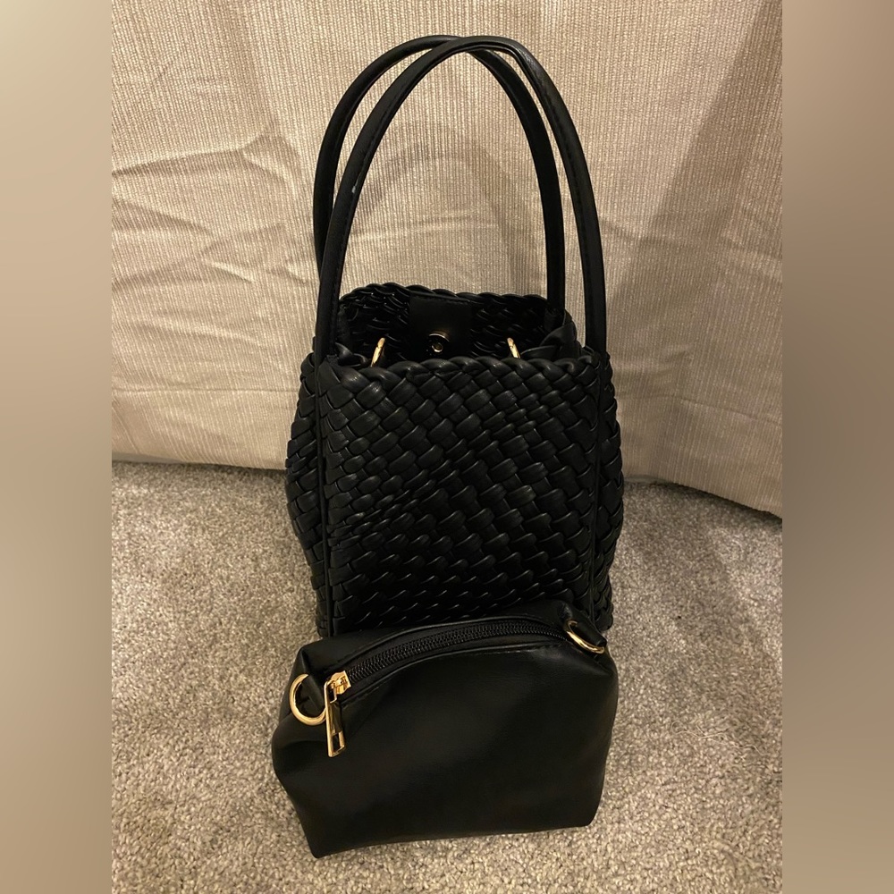 Anthropologie Woven Mini Hollace Tote NWOT (SOLD OUT Black)